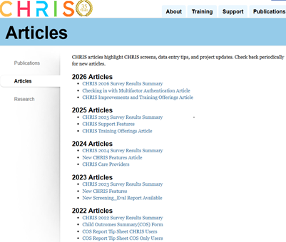 Articles Screenshot